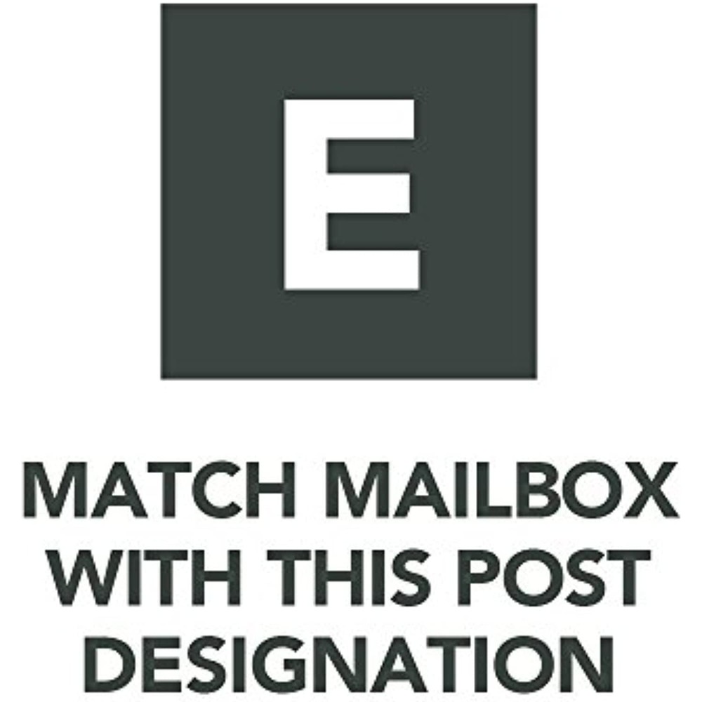 Gibraltar Mailboxes Patriot Classic Plastic Post Mount Black Mailbox