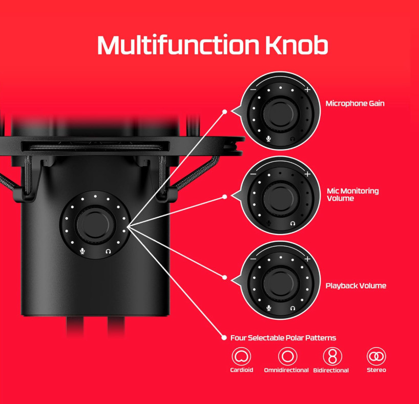 HyperX QuadCast 2 - USB Microphone (Black) NEW! BOX NOT ORIGINAL!