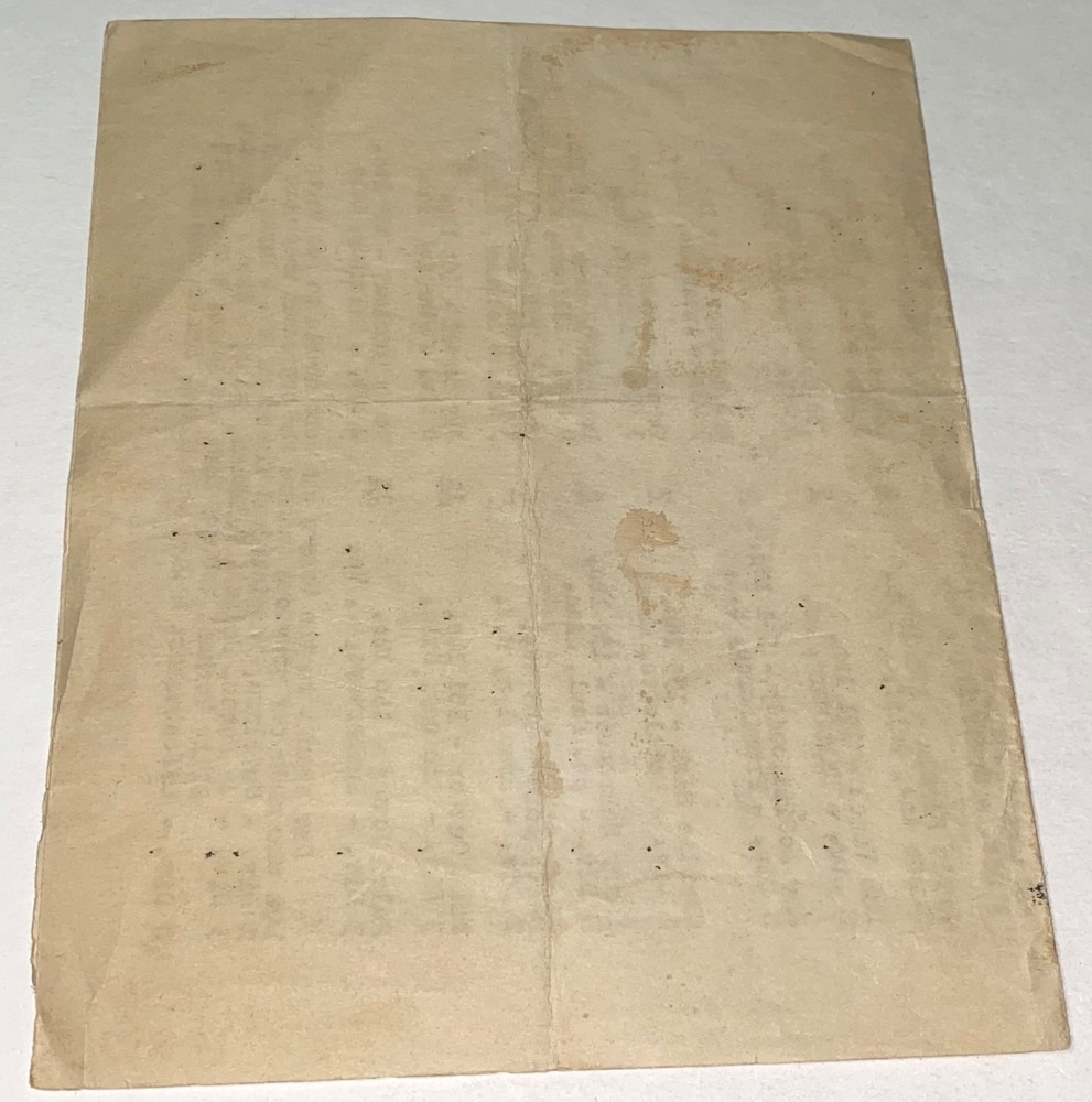 Rare American WWII Navy USS Rushmore Thanksgiving Smoker Boxing Program! 1944!