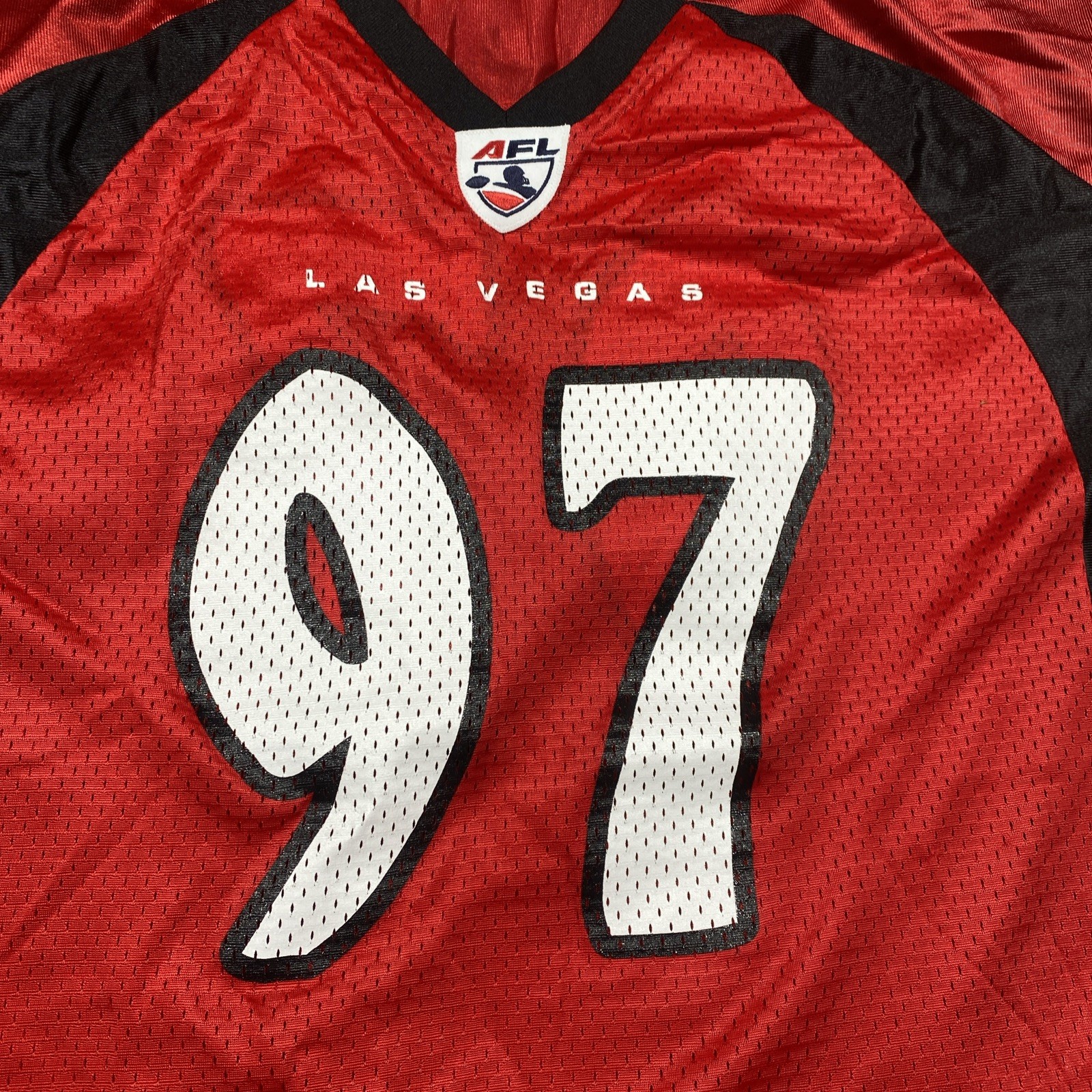 Las Vegas Gladiators Arena Football Jersey Mens Large Red #97 Majestic