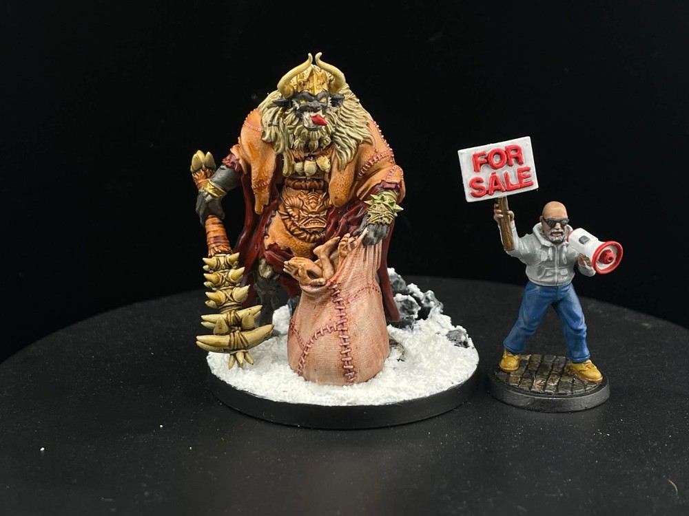 Krampus - Holliday Horror - Handpainted - Large custom base