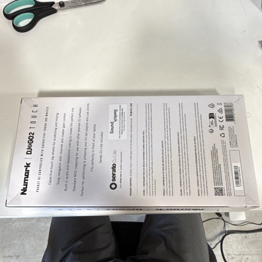 Numark DJ2GO2 Touch Portable Double Deck Controller Touch Jog Wheels Software