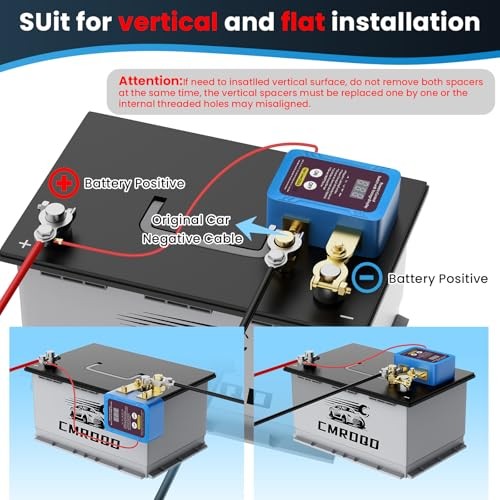 250A 12V Remote Battery Disconnect Switch, Upgrade Smart Voltage Kill Switch