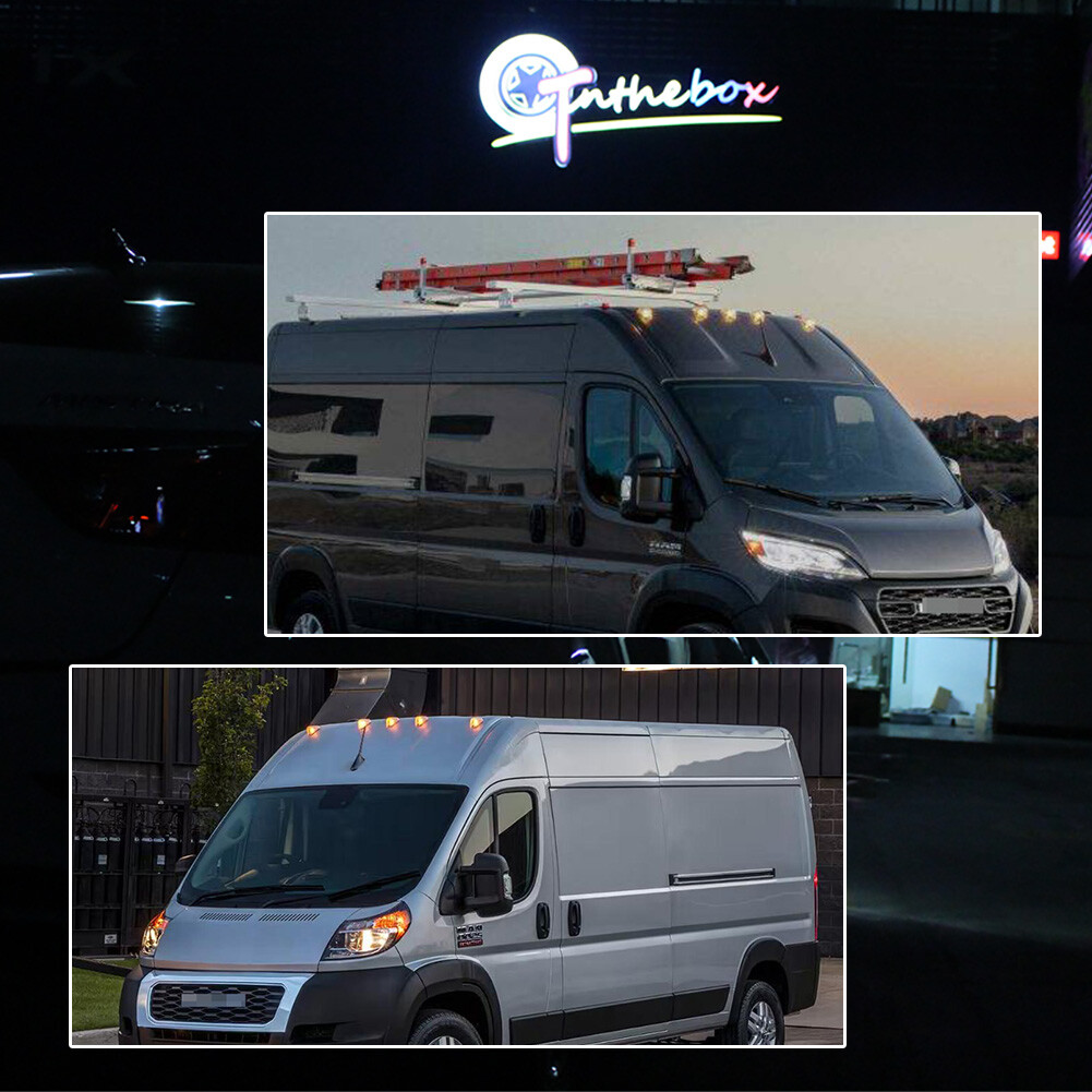 For 14-2023 Ram ProMaster 1500 2500 3500 5PC OEM Cab Roof Marker Running Lights