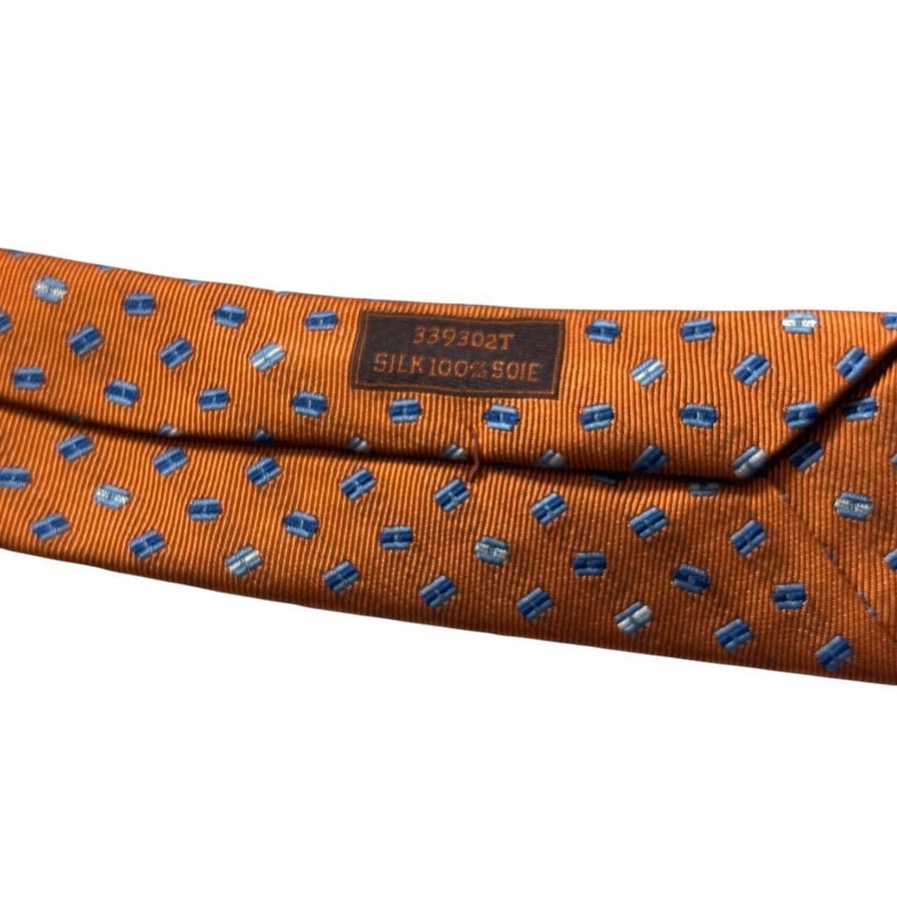 Hermes Silk Tie H Pattern Pegasus Jacquard Luxury Used