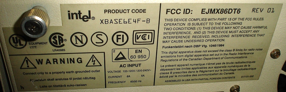 Vintage Desktop Computer Floppy Disk intel XBASE6E4F-B EJMX86DT6