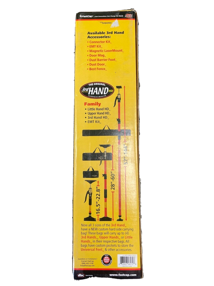 FastCap 3-H Upper Hand 28-Inch X 60-Inch 3rd Hand Support Pole