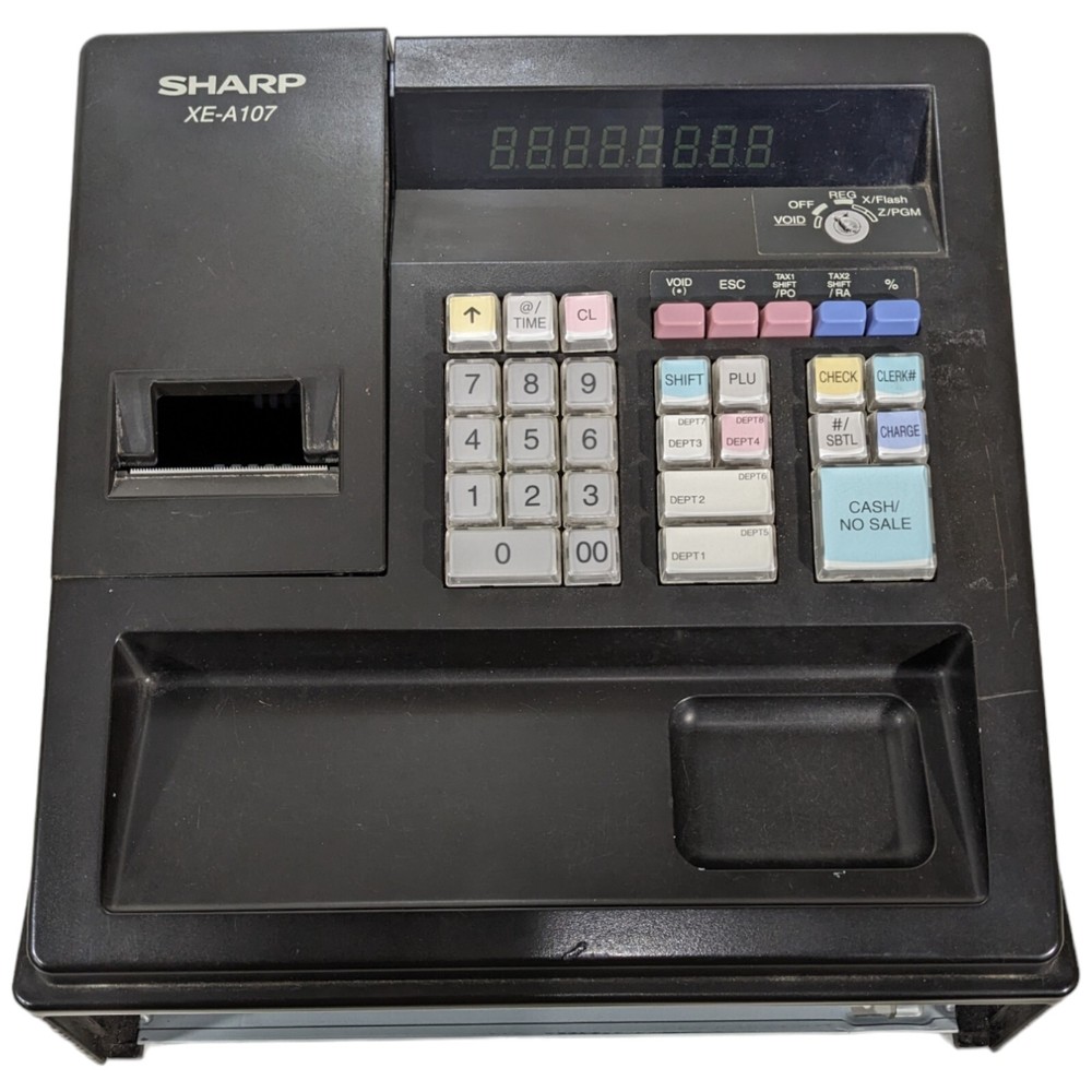 Sharp XE-A107 Cash Register Receipt Cover Part Only (Broken Snap)