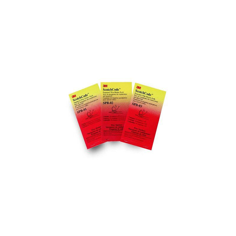 3M ScotchCode Write-On Wire Marker Book SWB-01