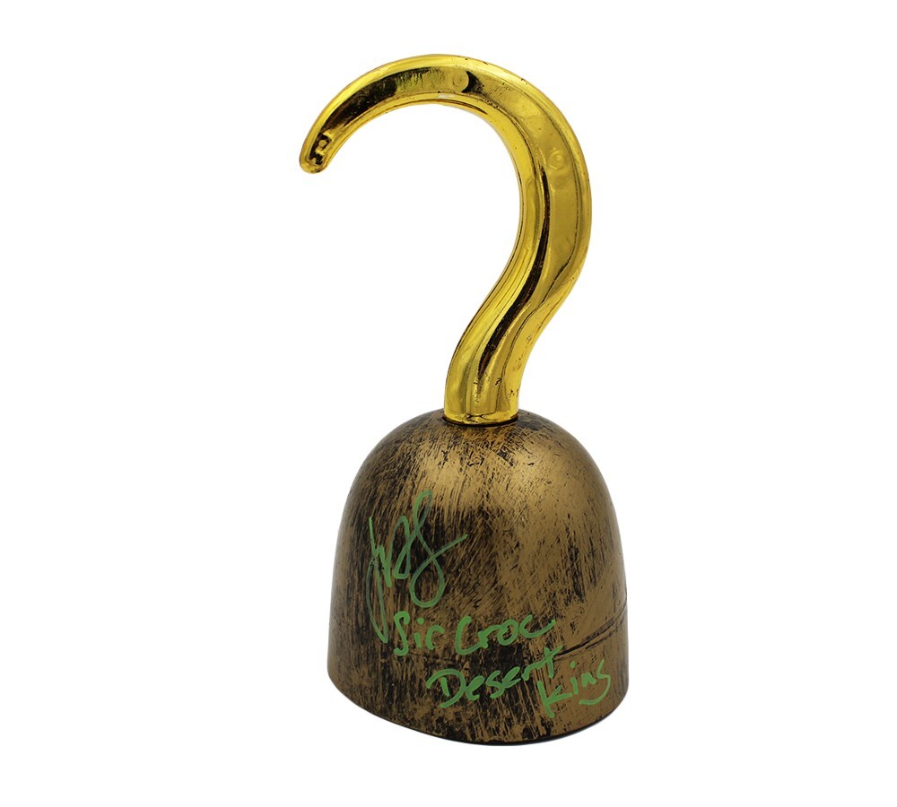 John Swasey Signed One Piece Gold Plastic Hook With Inscriptions