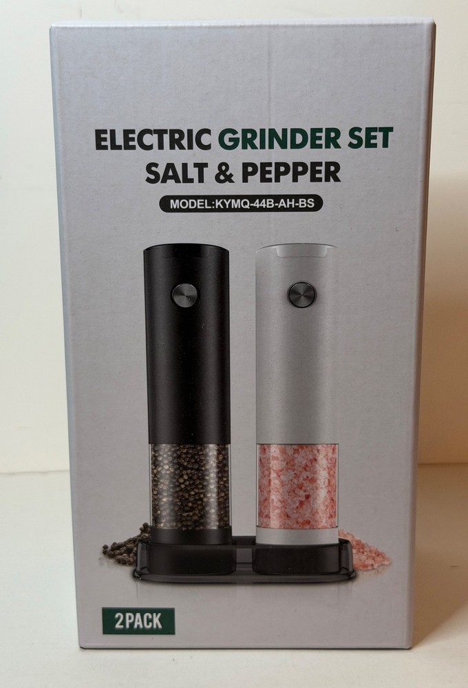 Electric Salt and Pepper Grinder Set 2 Pack, Brand New