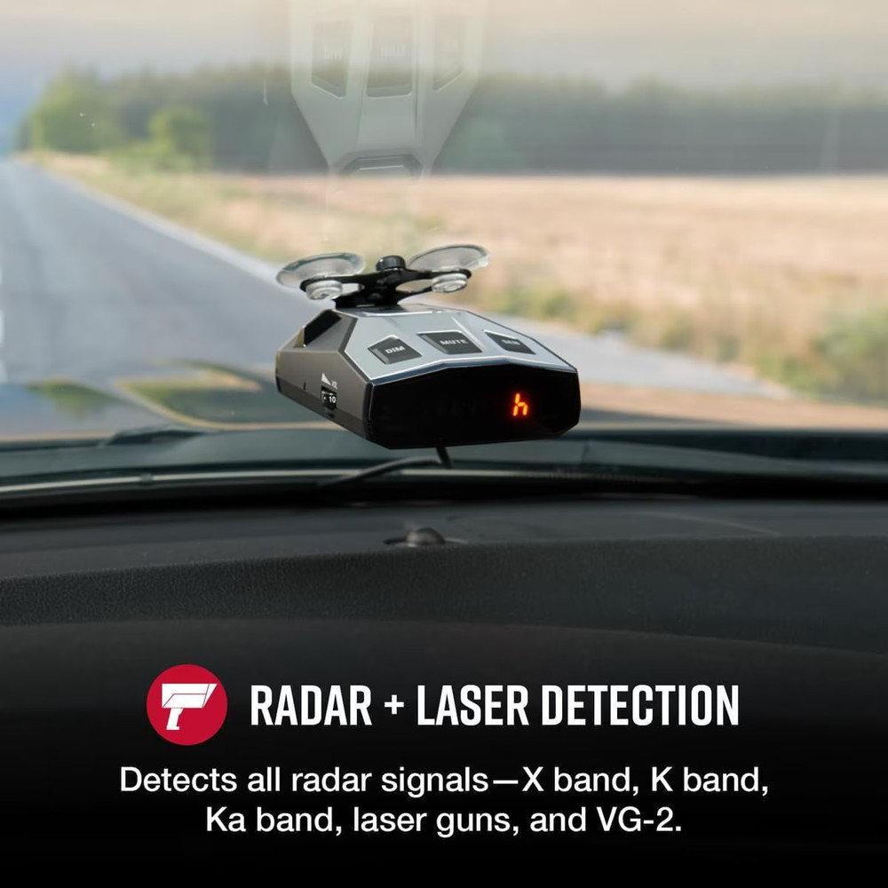 Laser Radar Detector Long Range False Alert Filter Display
