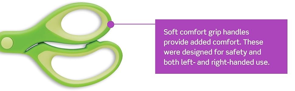 Kids Pointed Tip Scissors with Soft Touch, 5 Inches