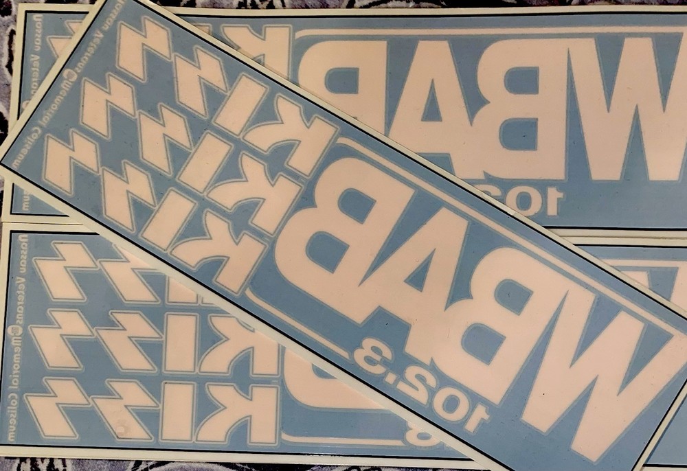 Kiss OFFICIAL Promo Bumper Sticker~ Window Cling Ultra Rare WBAB Simmons Stanley