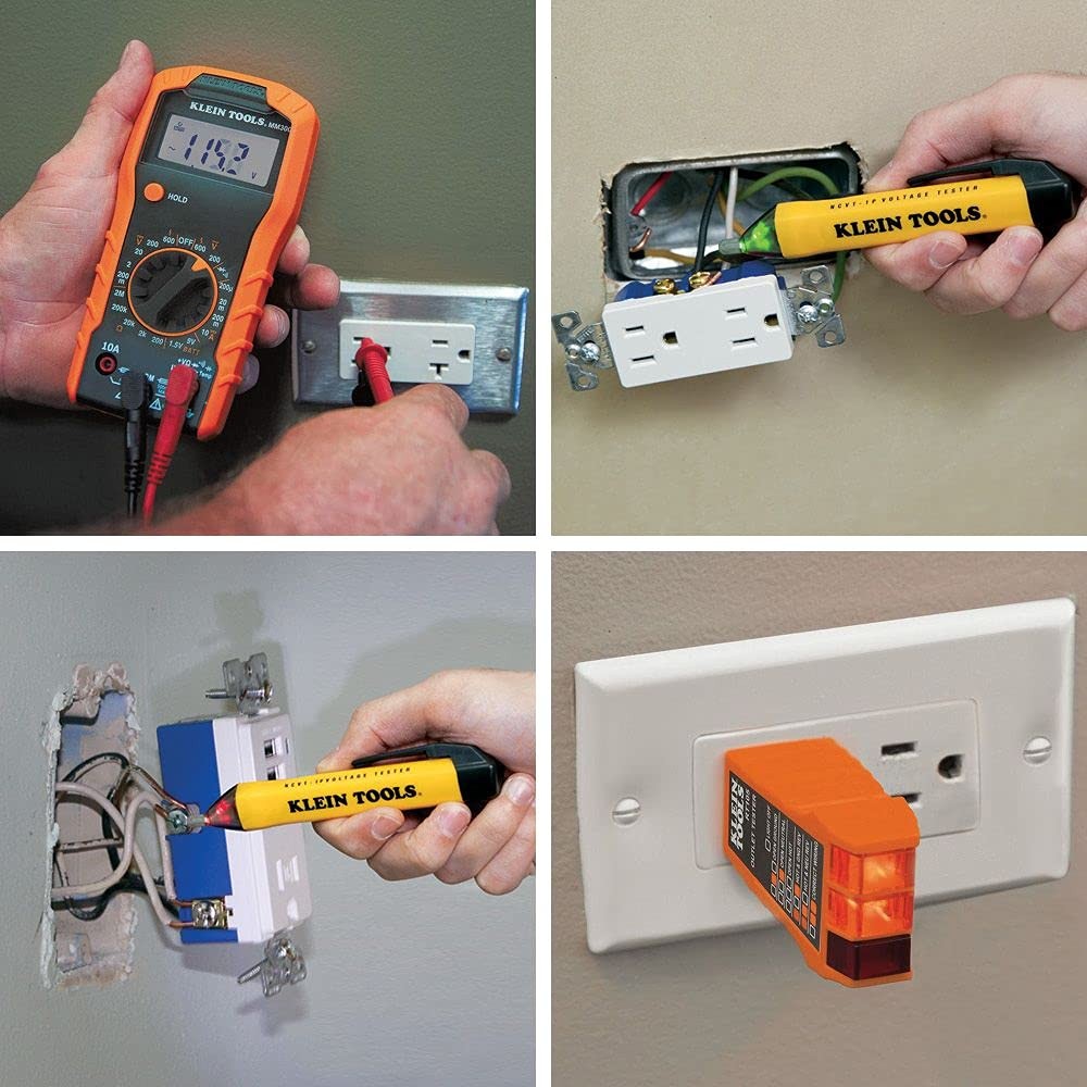 Klein Tools Electrical Test Kit with Digital Multimeter (MM300) and Green,Red