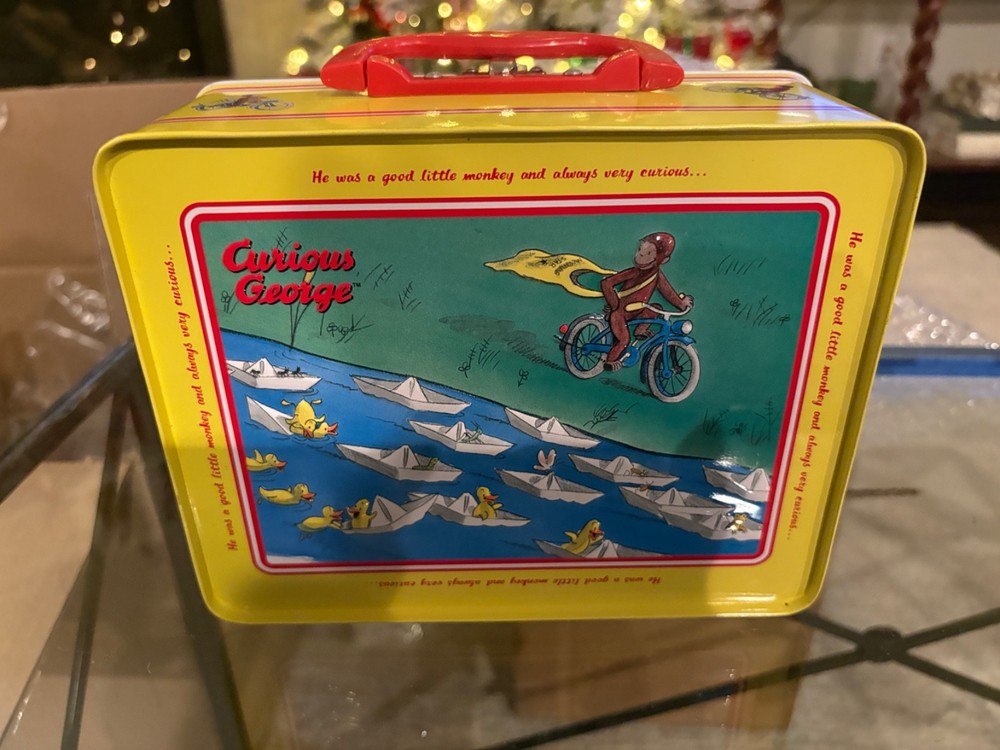 2006 Schylling Curious George Keepsake Tin Lunchbox NOS