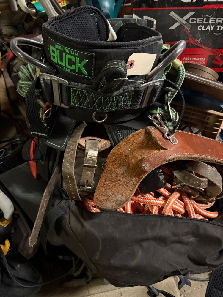 Buckingham Climbing Gear Medium Saddle Leads 22" Spurs