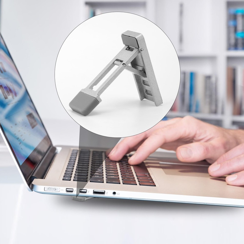 2pcs Foldable Keyboard Riser Stand for Desk, Adjustable Tilt & Portable Mini ...