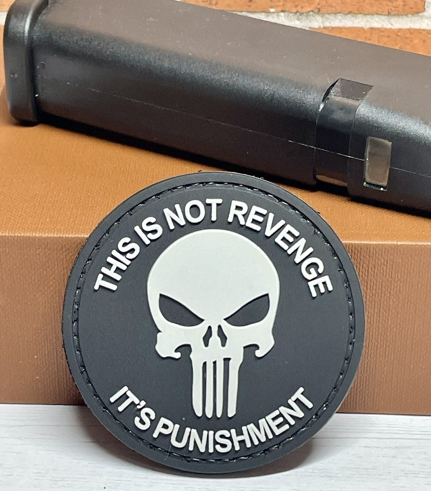 Punisher Skull Patch PVC - Tactical Morale Rubber PVC Punisher Patch