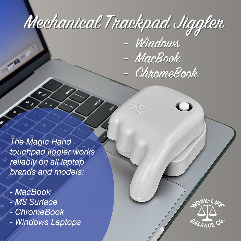 Laptop Touchpad Mouse Jiggler - Doesn't Require Mouse – AA Battery Powered