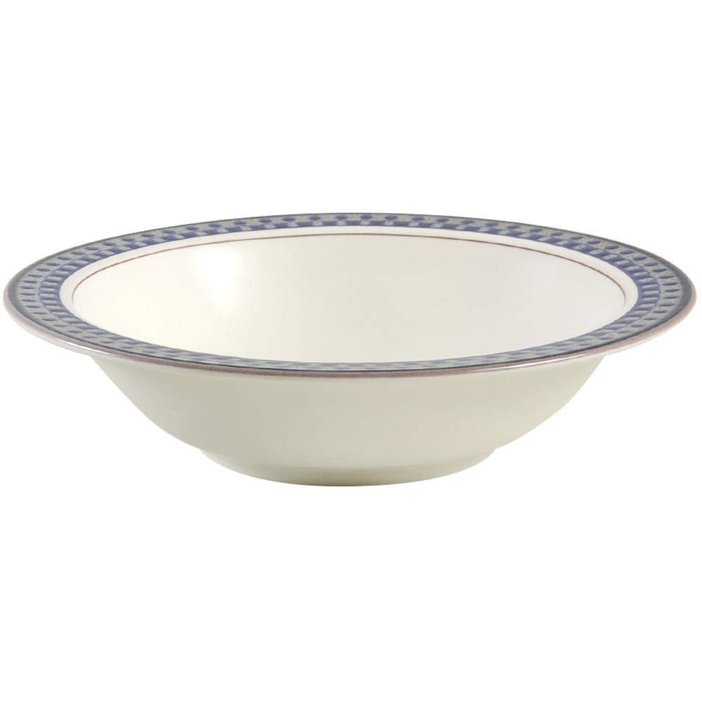 Mikasa Aztec Blue Rimmed Fruit Dessert  Bowl 907443