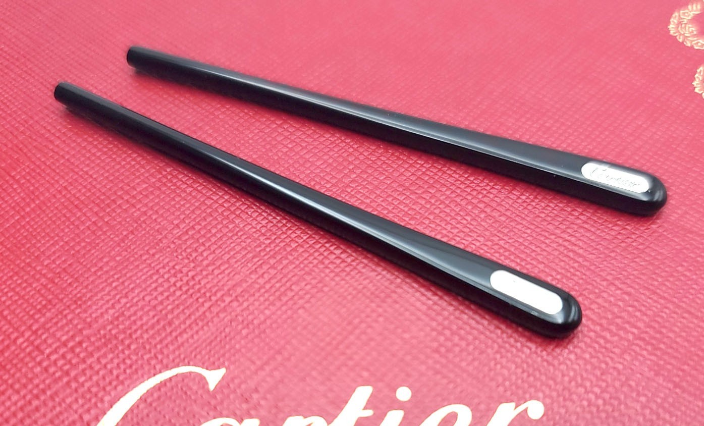 NEW! Authentic Cartier Silver/Black Temple Tips for Cartier Glasses - $59 Pair