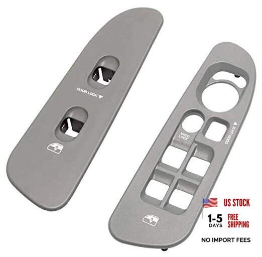 Driver and Passenger Grey Door Window Switch Panel Passenger & Driver Grey