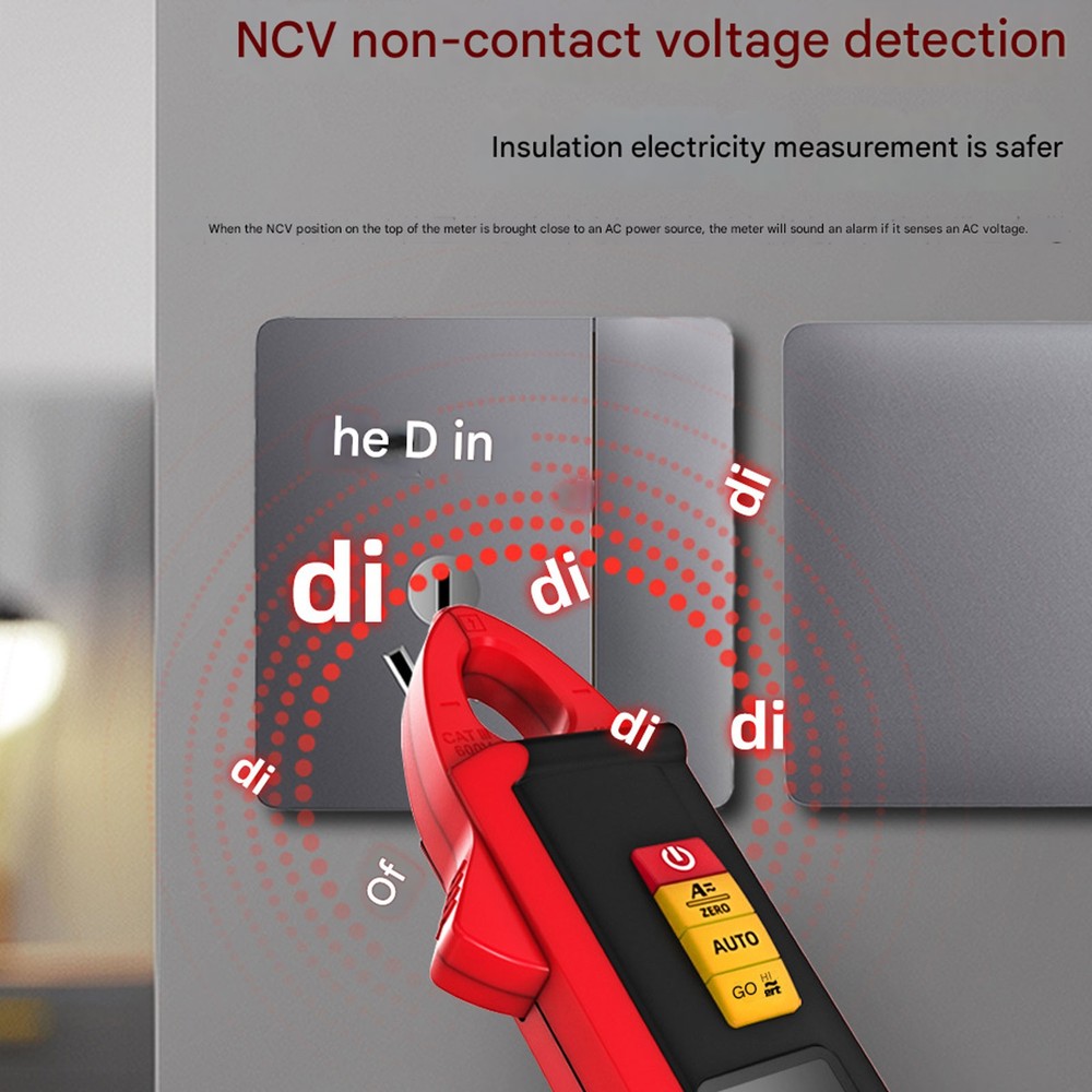 BSIDE UX1 Mini Clamp Meter Digital AC DC Current Voltage Temperature Multimeter
