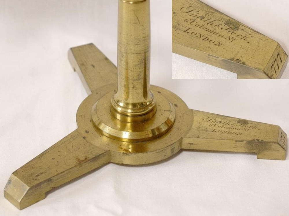 Antique Microscope Smith & Beck First Class Microscope