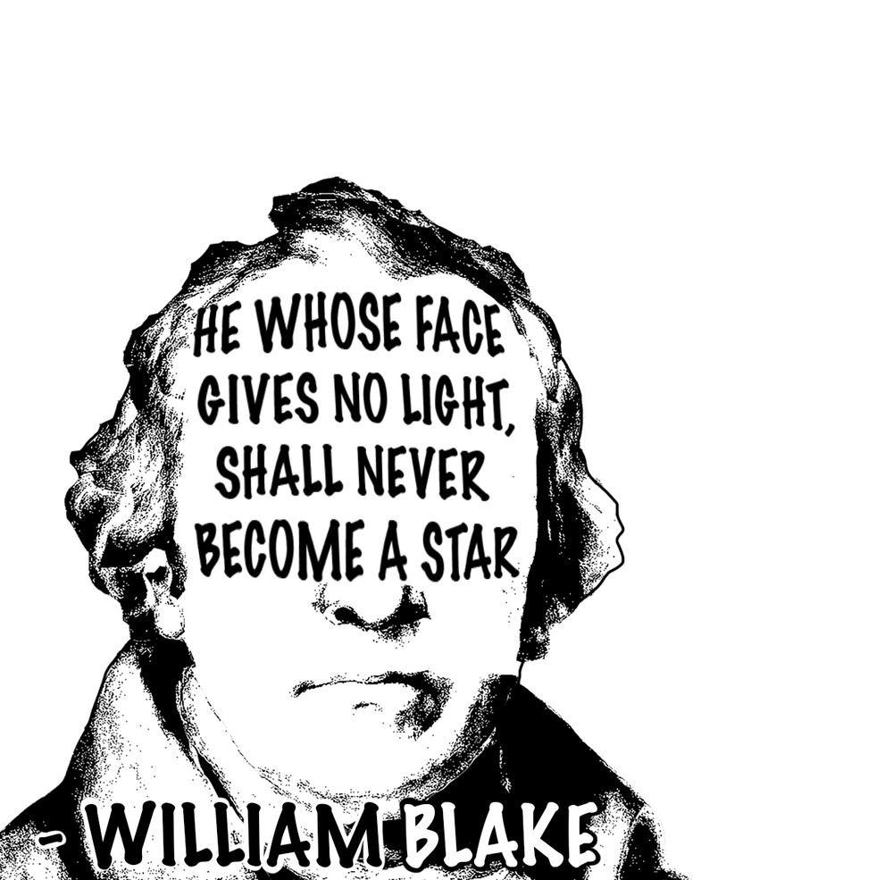 William Blake Quoted Sticker Collection