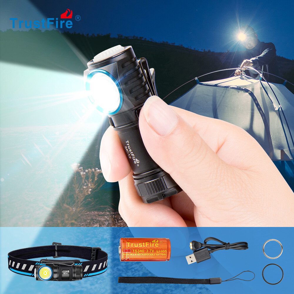 TrustFire 1000Lumens led Headlamp Rechargeable Headlight Magnetic Flashlight