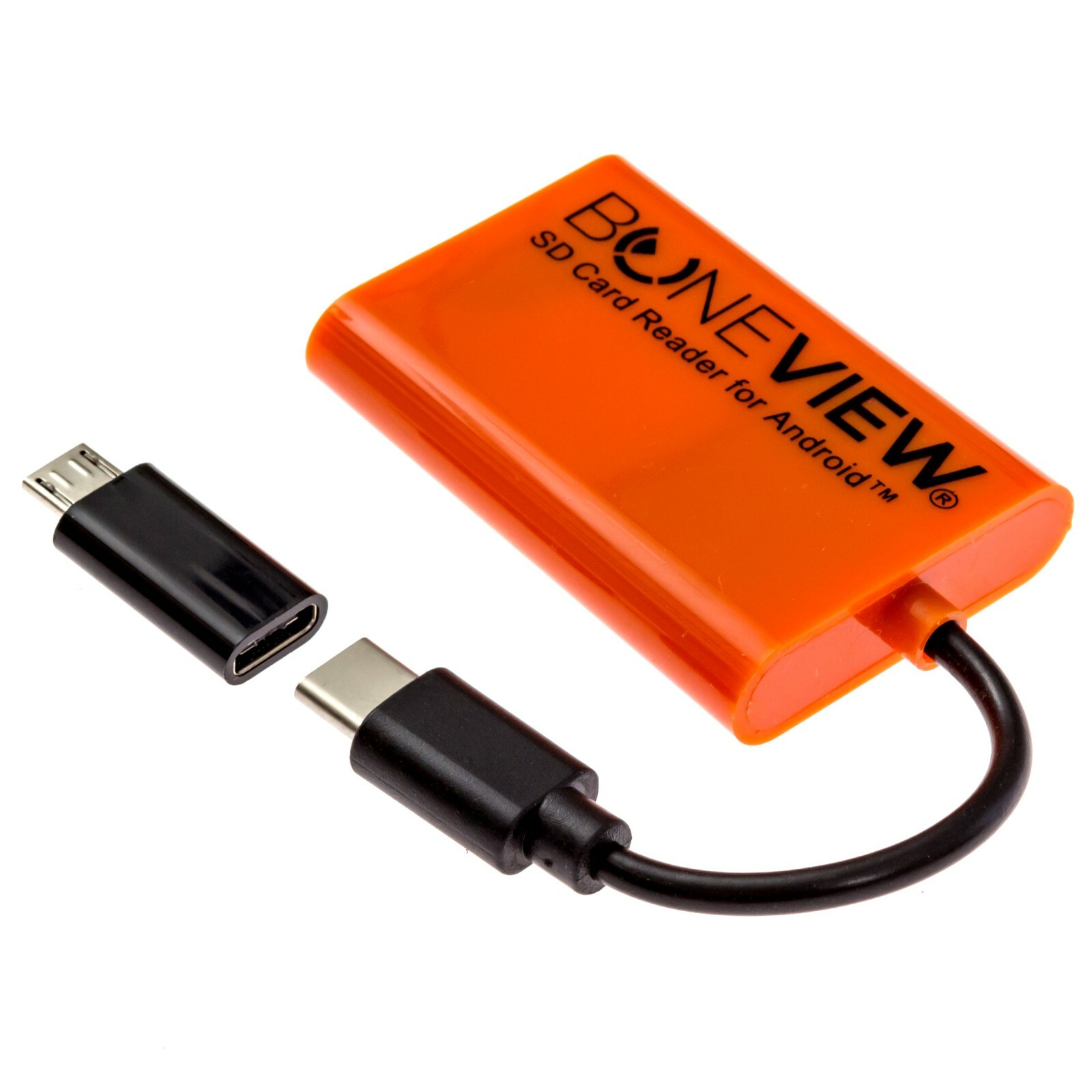 BoneView Trail Camera Viewer SD Card Reader - Type-C & Micro USB Android Phones