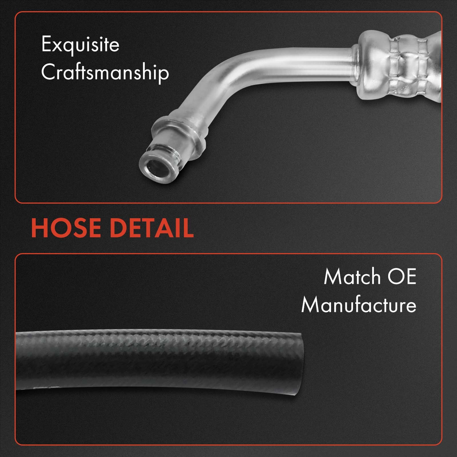 A-Premium 2x Power Steering Pressure & Return Line Hose for Hummer H3 06-10 H3T