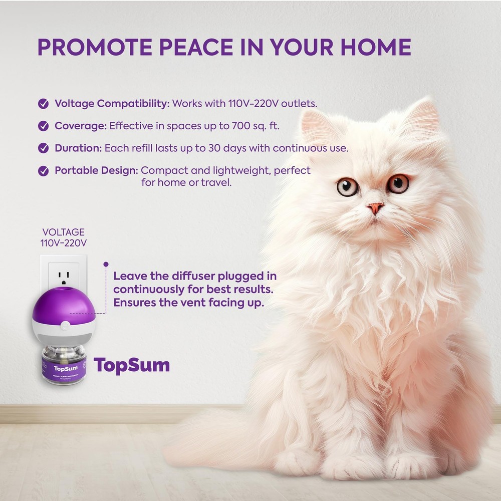 Cat Pheromones Calming Diffuser: Premium Pheromone Diffuser for Cats - Cat Ph...