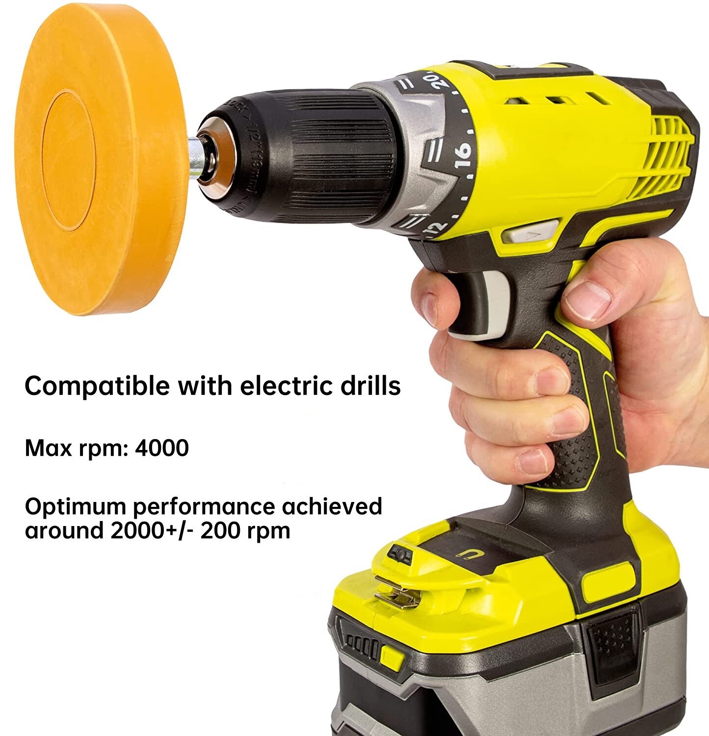 Car Decal Remover Rubber Eraser Wheel Tool for Drill Adhesive Pinstripe Sticker