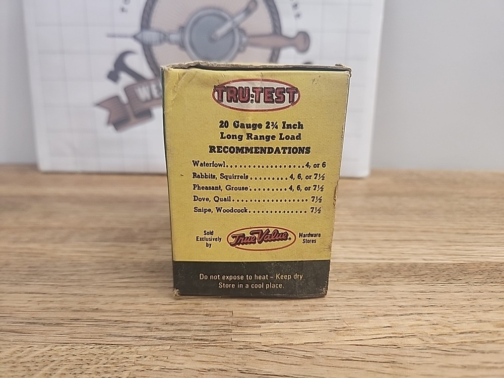 TRU-TEST 20GA SHOT SHELL LONG RANGE BOX EMPTY