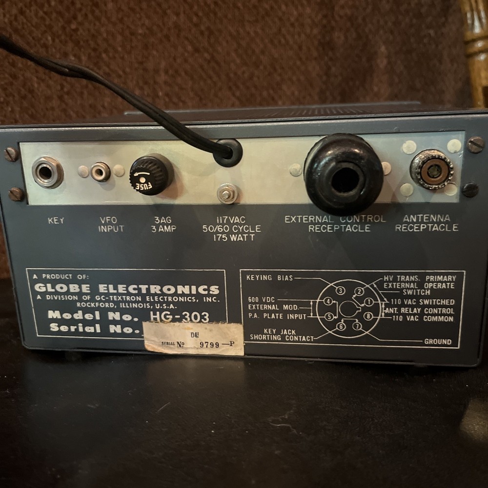 Globe Electronics HG-303 CW Morse Transmitter - (NOT TESTED)