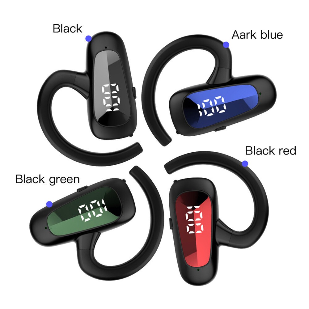 Bone Conduction Headphone Bluetooth Call Earbuds Headset for Android iOS Laptops