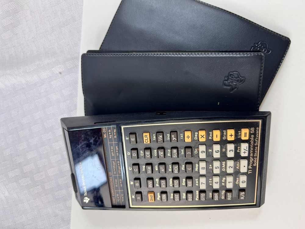 Texas Instruments Programmable 58 Calculator Master Library & Marine Navigation