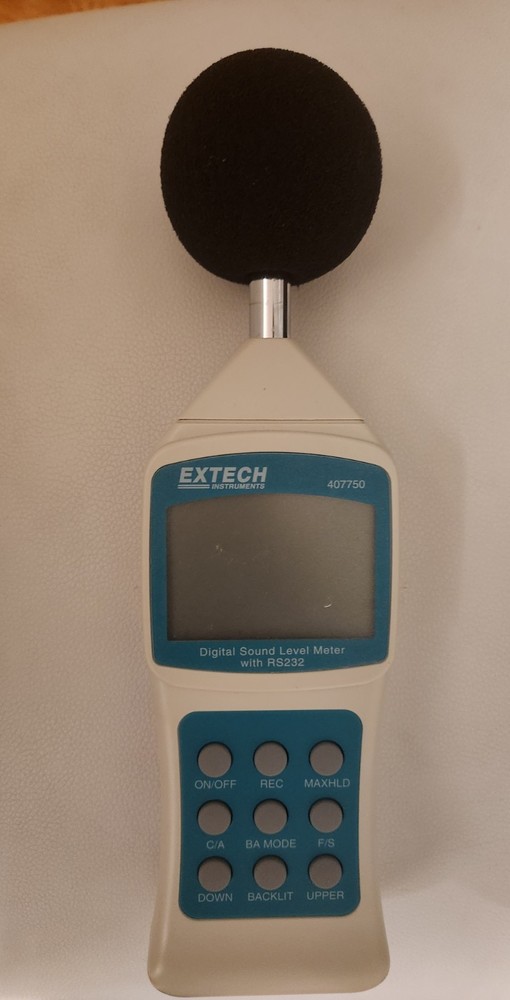 Extech 407750 Audio Video TestEquipment SoundLevel Meter Digital RS232 Interface