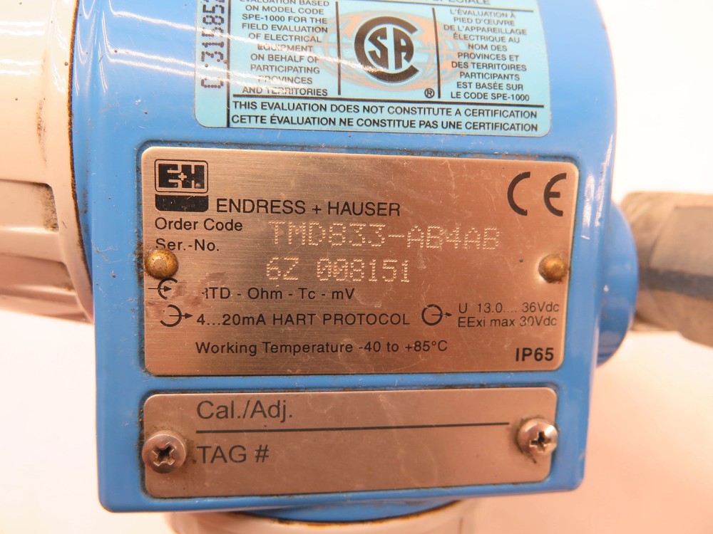 Endress + Hauser TMD833-AB4AB Temperature Transmitter