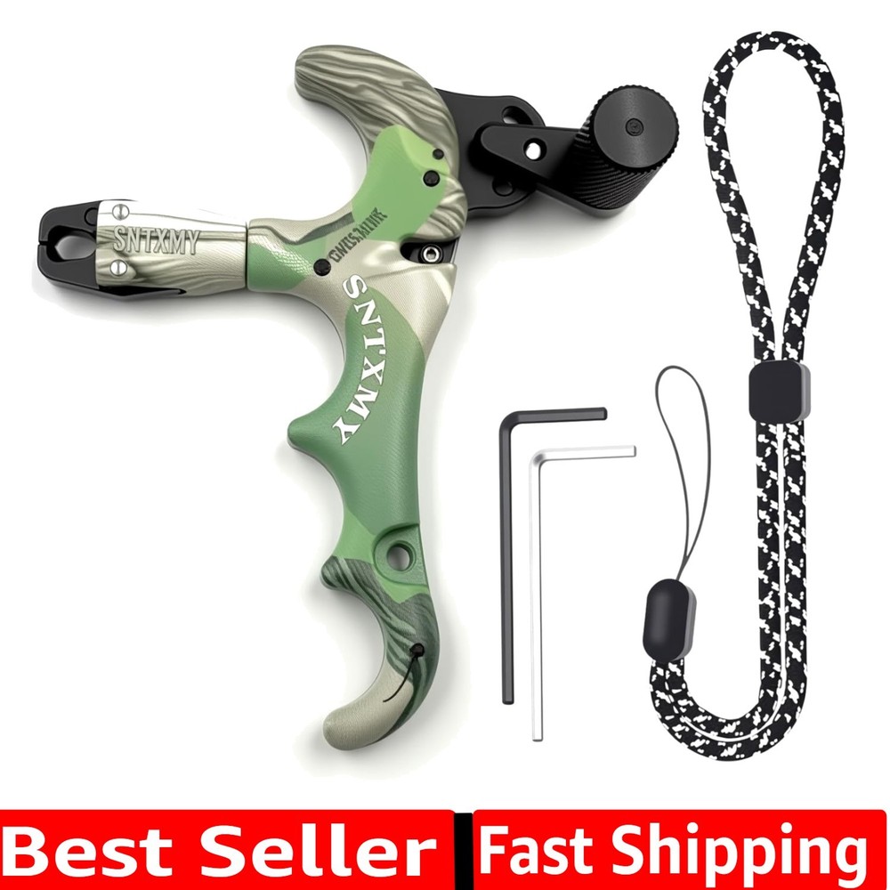 Durable Archery Release Trigger with Wrist Strap - Perfect for All Skill Levels