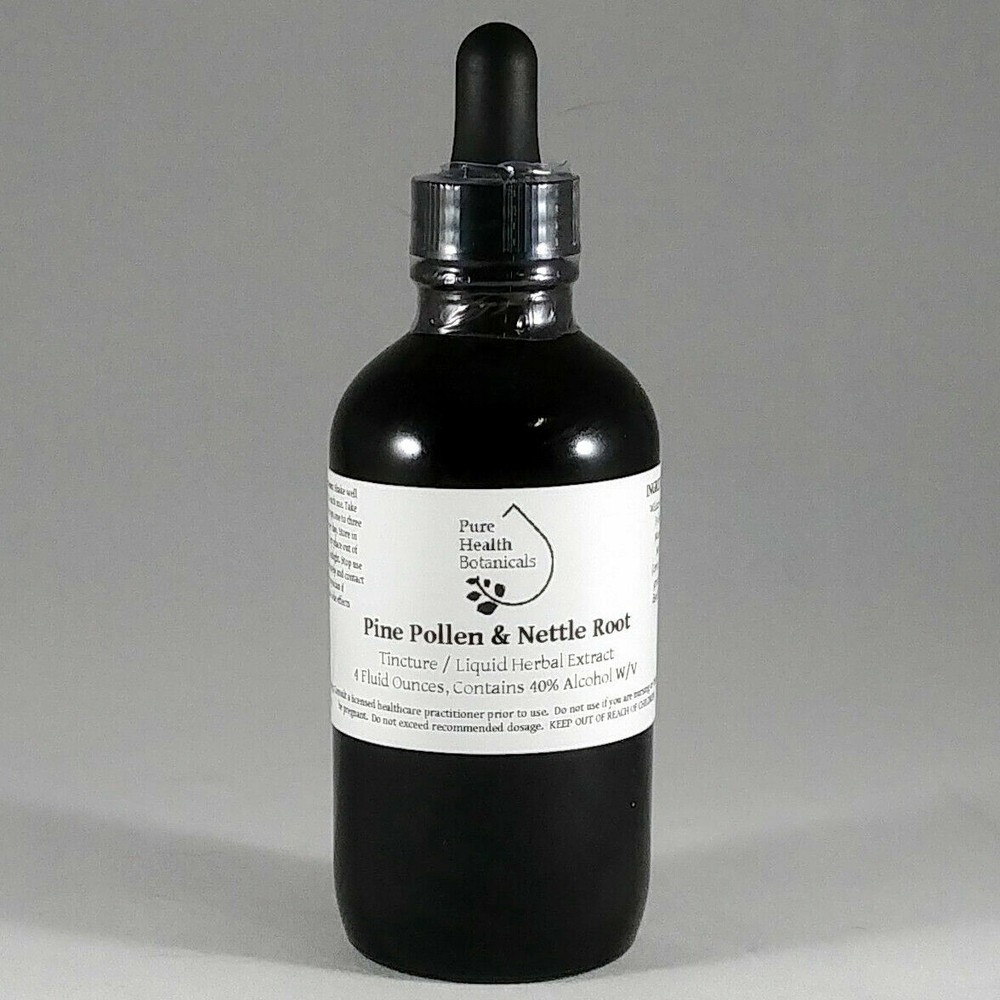 Pine Pollen & Nettle Root Combination Tincture/Extract, Multiple Sizes