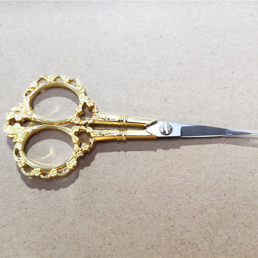 Plum Blossom Sharp Scissor Needlework Shears Fabric Cuts Art Work & Everyday Use