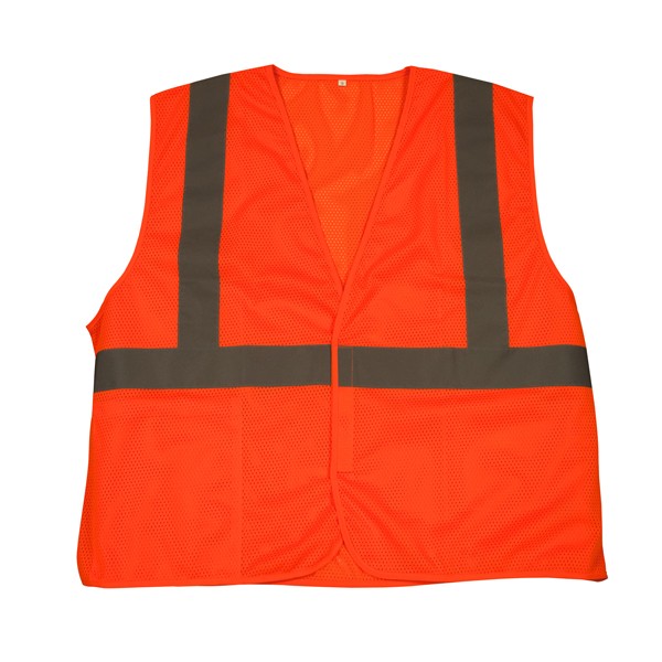 TruForce™ Solid Mesh Safety Vest, Large, Orange, 1/Each TruForce SV2C1OL