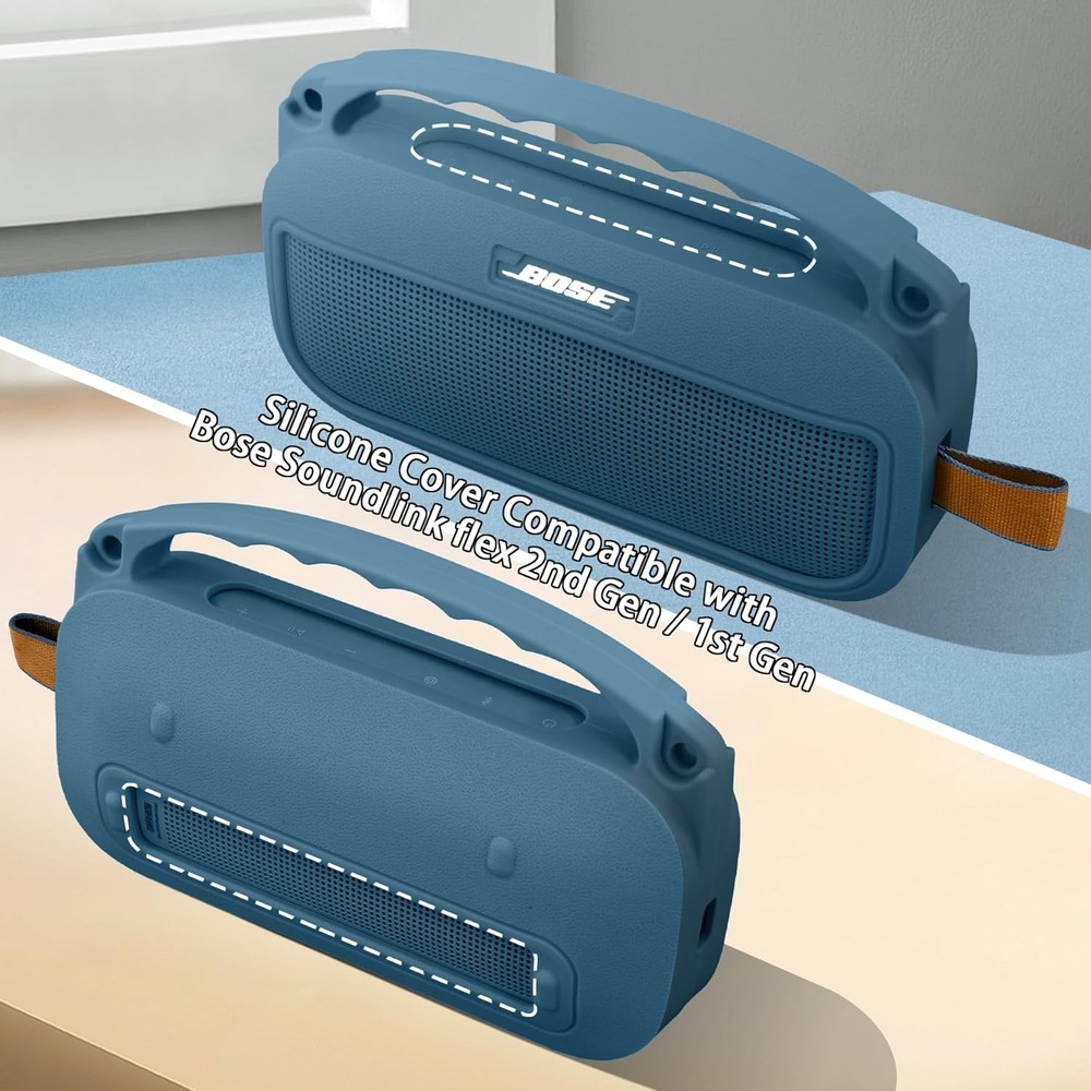 Silicone Speaker Protective Case Blue