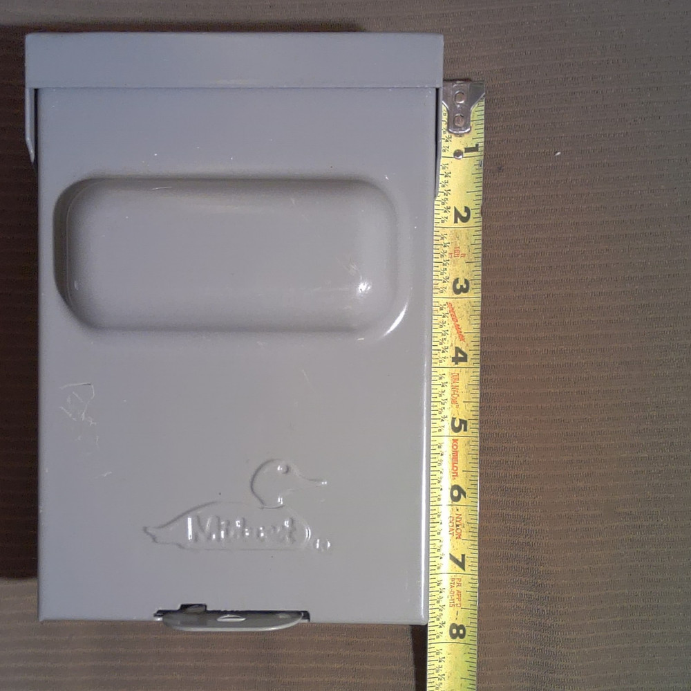 Midwest Rainproof Pullout Disconnect Switch 60A 240V Wall Mount MO3 U065P Gray