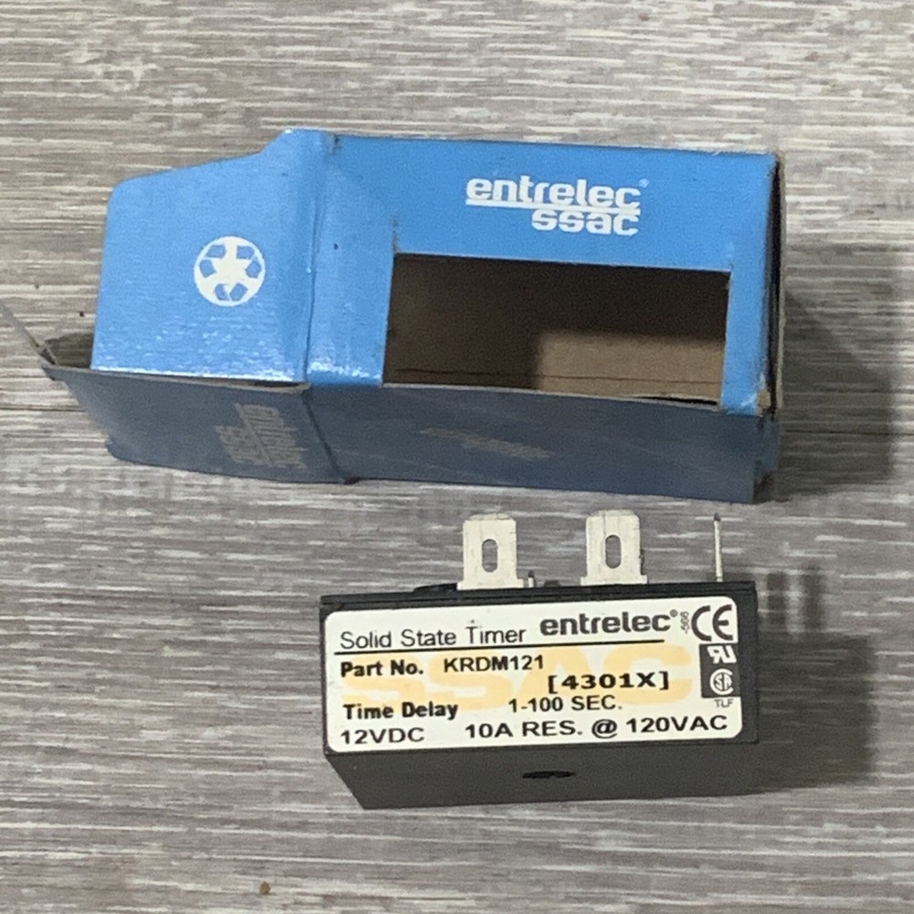 Entrelec Ssac KRDM121 Solid-State Timer, 12VDC Delay on Make Timer