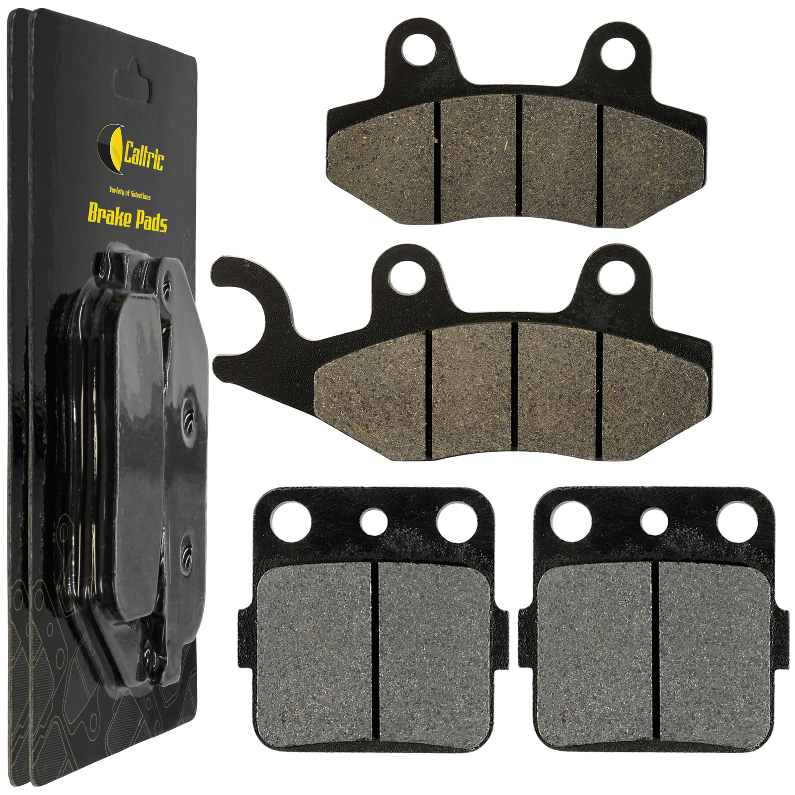 Caltric Front and Rear Brake Pads for Kawasaki KLX140 KLX140L 2008-2026