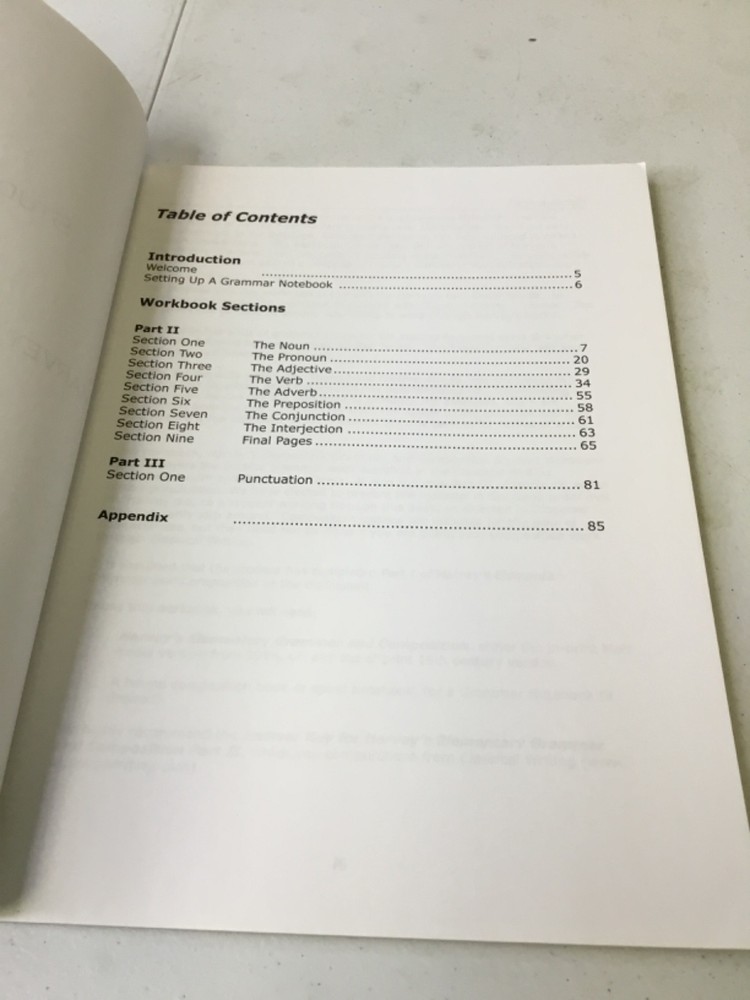 Student Workbook for Harvey’s Elementary Grammar 1&2. New, TPB